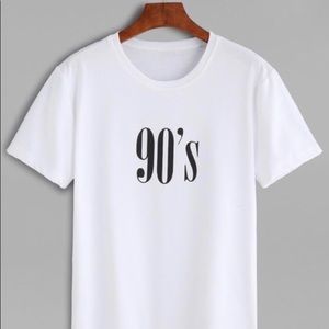White 90’s Tee